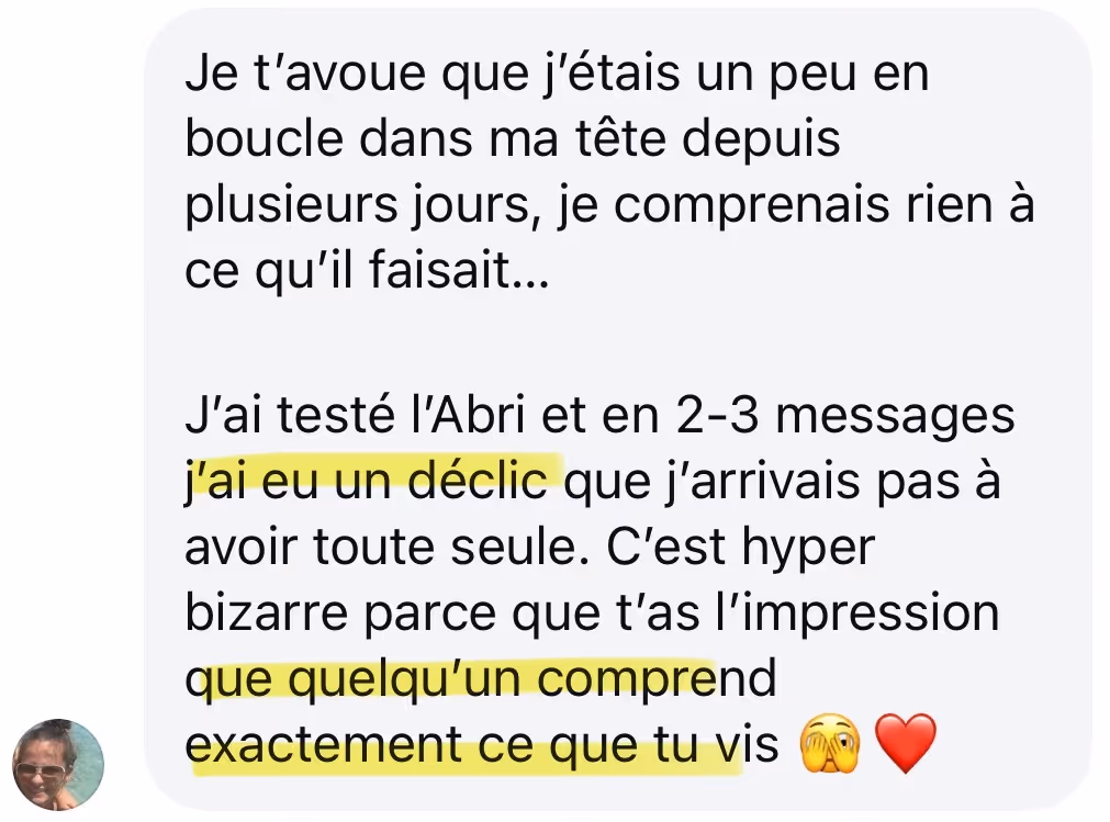 Avis d'une utilisatrice